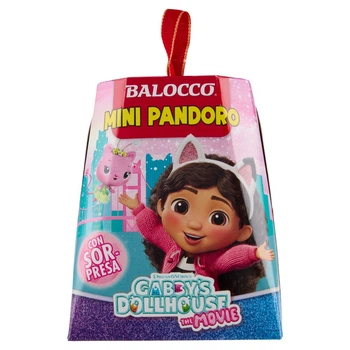Міні Панеттоне Дитячий з Cюрпризом Balocco Mini Pandoro Gabbys Dollhouse Kitty Балокко Геббі Доллхауз для Дівчаток Коробка 80г