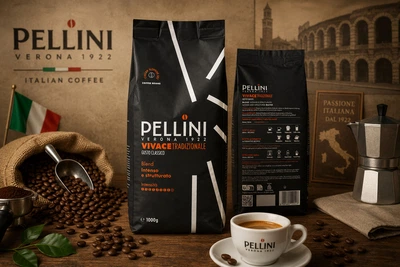 Кава в зернах Pellini Verona Vivace Tradizionale Gusto Classico Blend Intenso Пелліні Верона Класична Пакет 1000г