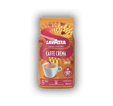 Кава зернова Lavazza Caffe Crema Vibrante Лавацца Крема Вібранте купаж Арабіки та Робусти 1000г