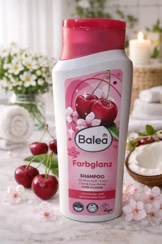Шампунь щоденний Balea Farbglanz Kirsch Color&Care-Formel Shampoo Балеа для фарбованого Волосcя формула Колір та Блиск Вишня 300мл