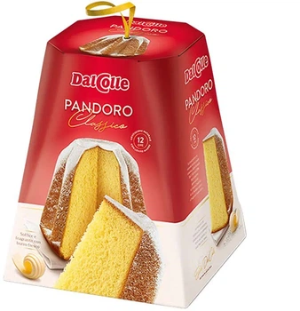 Панеттоне Пандоро DalColle Pandoro Classico ДалКолле Класичний з вершковий з Ваніллю Бокс з ручкою 750г
