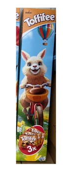 Набір цукерки в Великій коробці Великодні Stork Toffifee 3x Bunny Roll Тофіфе висока 3х-коробки в Одній Зайчик на велосипеді 375г