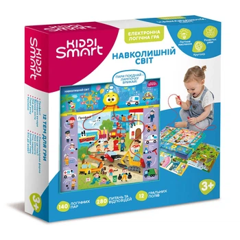 Электронная логическая игра Kiddi Smart – Викторина Улучшний мир S2
