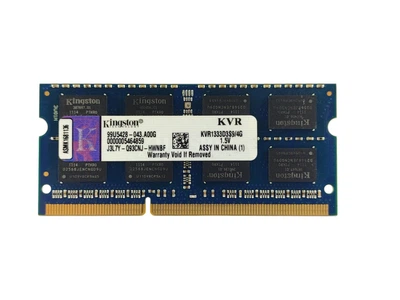 Оперативна пам'ять для ноутбука SODIMM Kingston DDR3 4Gb 1333 MHz PC3-10600S (KVR1333D3S9/4G) 14823 Б/У