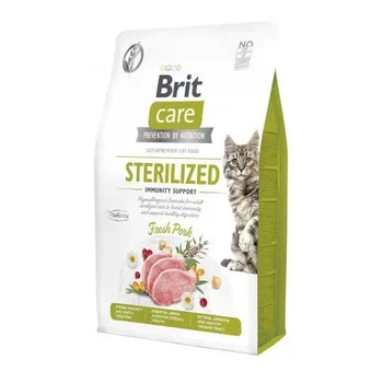 Сухий корм для стерилізованих котів Brit Care беззерновий зі свининою, 2 кг