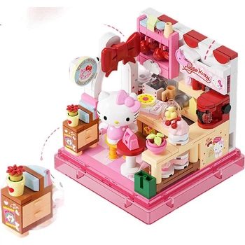 Конструктор AREA-X Brick Area Sanrio Sweet Party House с Куроми