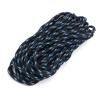 Шнур Paracord для плетіння 2мм 5м смугастий чорно-блакитний (79709943)