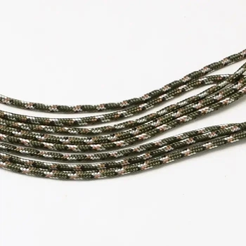 Шнур Paracord для плетіння 2мм 5м смугастий темно-оливковий №1 (79609954)