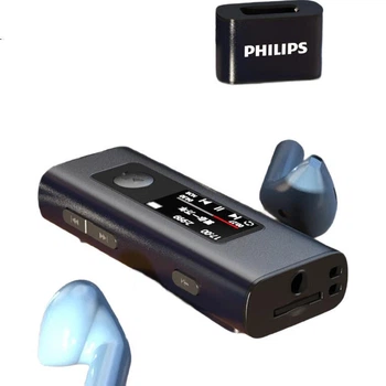 PHILIPS SA1239 32 ГБ MP3-плеєр Портативний пристрій для вивчення англійської мови для спорту та бігу Bluetooth-диктофон USB-флеш-накопичувач із затискачем