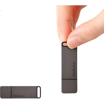 Флеш-накопичувач Thinkplus Lenovo 32 ГБ USB 3.1 Office Business, міні-портативний металевий флеш-накопичувач, серія TU100, сірий