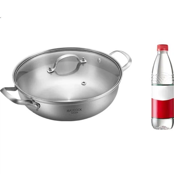 Кастрюля Maxcook MCT2010 из нержавеющей стали 304, 28 см, трехслойная