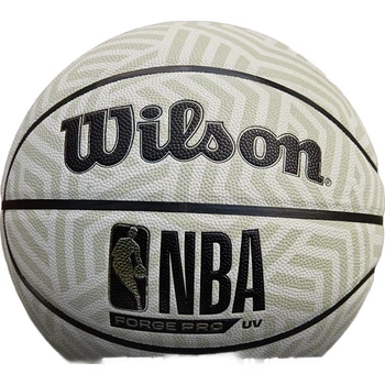 Баскетбольный мяч Wilson NBA FORGE PRO для игры в помещении и на открытом воздухе, меняющий цвет под воздействием УФ-излучения, размер 7.