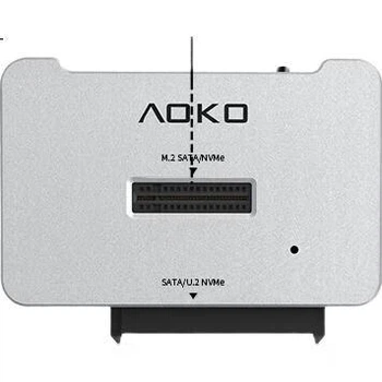 Док-станция AOKO AU10SL для дисков U.2/U.3/SATA/M.2, USB