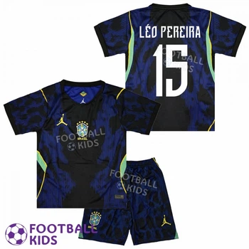 Футбольная форма для детей LÉO PEREIRA 15 сборной Бразилии 2026 Away Brazil FIFA World Cup 125-135 см (set4752-137250-4)