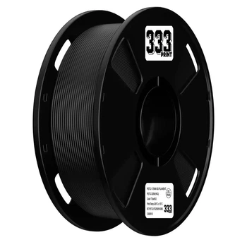 Філамент пластик для 3D принтера 333print PETG 1,75мм 1кг Black/ Чорний
