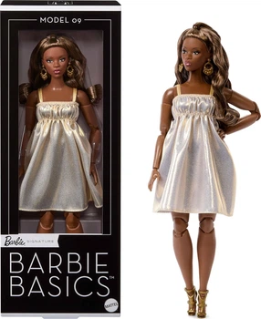 Кукла Барби Шатенка Базовая Модель 09 Barbie Signature Basics Model 09 with Brunette Hair Mattel JJX28
