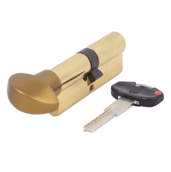 Циліндр дверний Securemme 3200POL40401X5 К2 40/40 мм 5 ключів + 1 монтажний ключ полірована латунь/ручка бронза (Для ТОВ Юммакс АРМА) 2406