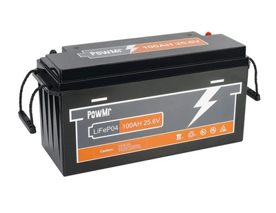 Аккумулятор LiFePO4 PowMr 24V 100Ah POW-100AH-25.6V 100Ач 2560Wh | BMS, >4000 циклов, литий-железо-фосфатная