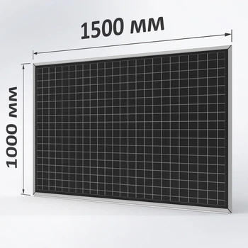 Магнітна крейдяна дошка ТСО графітова 100×150 см, у клітинку
