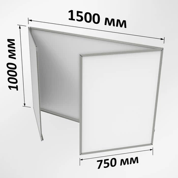 Магнітна маркерна дошка ТСО біла 5-поверхнева 100×300 см