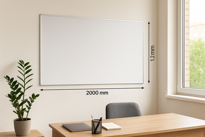 Магнітна маркерна дошка ТСО біла 120×200 см