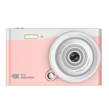 Цифровая фотокамера Q10 LCD 2.7K Digital Zoom 16x, 48Mp, 4GB to 128GB TF Розовый 58101-3