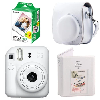 Подарунковий набір Fujifilm Instax Mini 12 Clay White (Білий) / Камера + Чохол + Альбом 64 фото + 20 знімків / Summer Set 2026