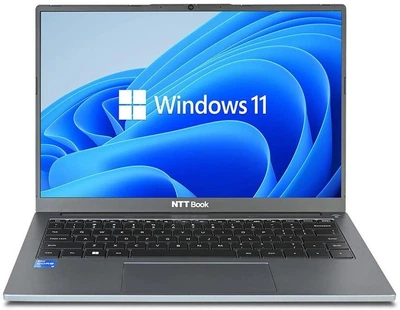 Ноутбук NTT Book B14IP (NBC-B14IP-H01P), Intel Core i5-1235U / 14" / 60Hz / IPS / RAM 16 ГБ / SSD 1 ТБ / Intel Iris Xe Graphics / Windows 11 Pro / Сірий
