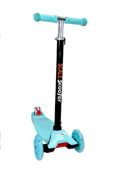 Самокат четыреххколесный Scooter MAXI колеса PU со светом алюминиевая рама антискользящая платформа. Turquoise (508020338)