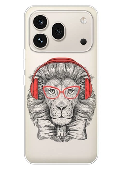Прозрачный силиконовый чехол Huawei Honor 600 Pro с рисунком - Лев (ISHH600P-59)