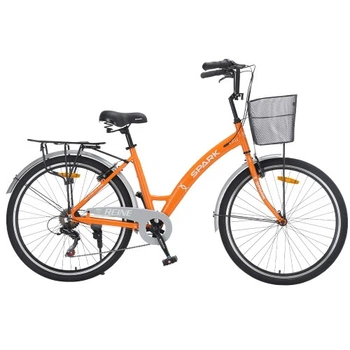 Велосипед SPARK CITY REINE (колеса – 26", алюминиевая рама – 17") оранжевый