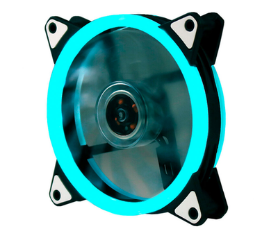 Кулер корпусной 12025 DC sleeve fan 4pin - 120*120*25мм, 12V, 1100об - мин, Ice-Blue, двухсторонний