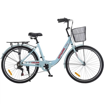 Велосипед SPARK CITY CELINE (колеса – 26", алюминиевая рама – 17") голубой