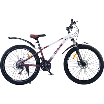 Велосипед SPARK SOL (колеса – 26", алюминиевая рама – 13") белый с бордовым
