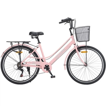 Велосипед SPARK CITY BELLE (колеса - 26", алюминиевая рама - 17") персиковый