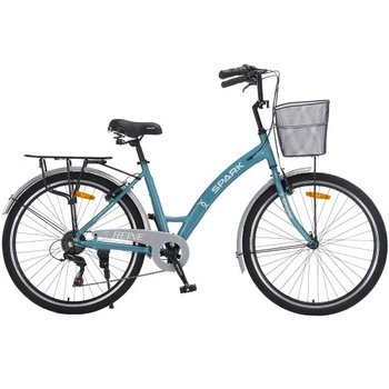 Велосипед SPARK CITY REINE (колеса – 26", алюминиевая рама – 17") голубой