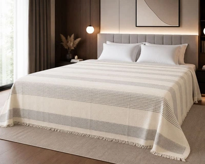 Простынь махровая Parisa Home Pike 150х200 плотность 400 г/м2 крем