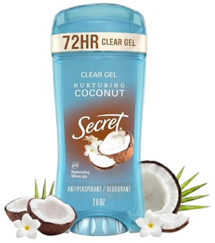 Дезодорант-антиперспірант гелевий Secret Nurturing Coconut 48 hr Clear Gel 73 г