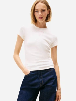 Футболка бавовняна жіноча Tommy Hilfiger 670371216 S Молочна (1159859887)