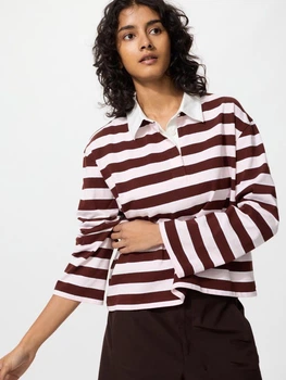Поло жіноче Uniqlo 816037658 S Коричневий/Рожевий (1159863067)