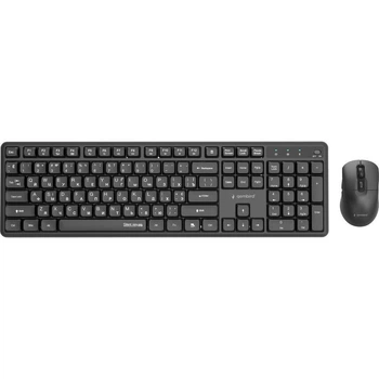Комплект (клавиатура, мышь) Gembird KBS-WMS-01-CYRL Black