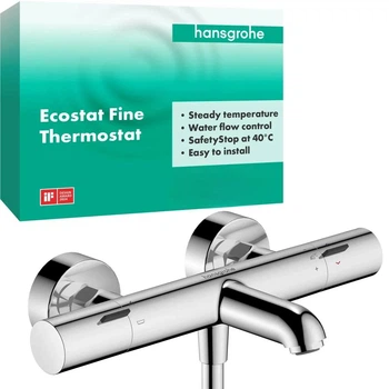 Змішувач з термостатом для ванни hansgrohe Ecostat Fine, Chrome (13325000)