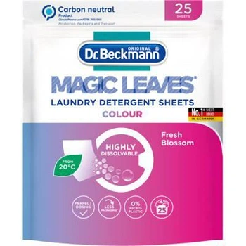 Dr.BECKMANN Magic Leaves Серветки для прання кольорових тканин, 25 шт.