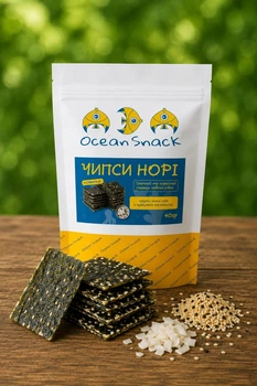 Чипси НОРІ з кунжутом та кокосом, 40 г no brand
