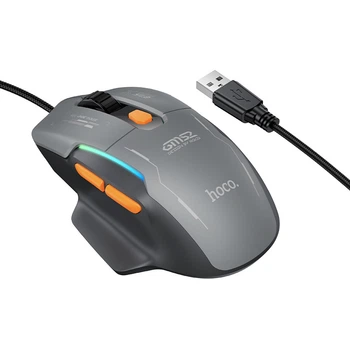 Мышка игровая проводная компьютерная мышка HOCO GM52 мышка с RGB-подсветкой геймерская мышь