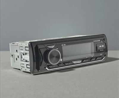 Автомагнитола Cyclone, 1DIN, Bluetooth, USB, microSD, FLAC, 4×45 Вт, LCD дисплей, пульт ДУ, управление со смартфона, Черный (36ОІ)