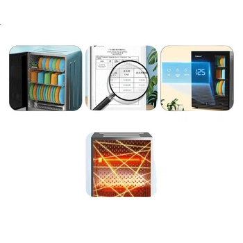 Настільна шафа для дезінфекції кухонного посуду Canbo Household Small Vertical Dezinfection Cabinet 60L XDR60-B1 з двома зірками, що підходить для мисок, паличок для їжі та ножів.