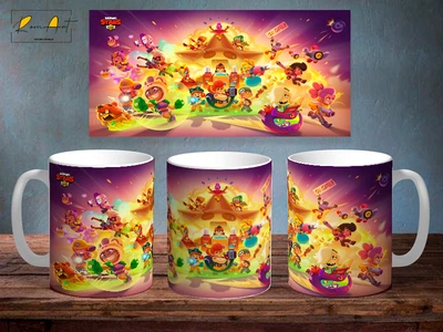 Чашка з принтом «Brawl stars - 4» 330 мл Біла
