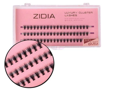 Вії накладні пучкові Zidia Cluster Lashes 30D C 0.07 (3 лєнти, розмір 6 мм)
