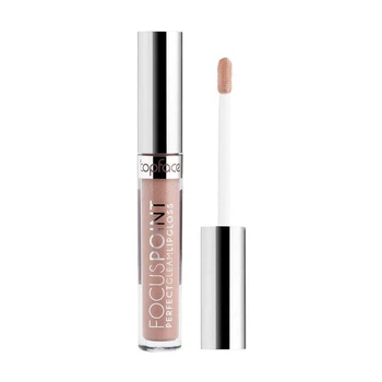 Блиск для губ Topface Focus Point Perfect Gleam 109 Bright Silk нюдовий персиковий з легким шиммером 3.5 мл для зволоження та надання об’єму губ, сяючий фініш і дзеркальний блиск